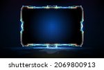 abstract futuristic background... | Shutterstock .eps vector #2069800913