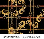 seamless baroque vector pattern ... | Shutterstock .eps vector #1324613726