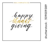 Happy Thanks Giving Gold Text...