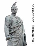 Small photo of Florence, Italy - September 7, 2021: A bird sits on the head of the statue of the hero of the Risorgimento, General Manfredo Fanti in the center of the Piazza San Marco in Florence, Italy. Editorial.