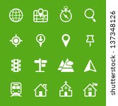 map icons and location icons... | Shutterstock .eps vector #137348126