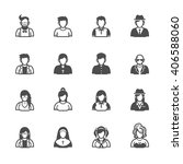 people icons with white... | Shutterstock .eps vector #406588060