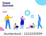 business team. business people... | Shutterstock .eps vector #1312233509