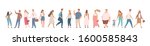 people crowd. background people ... | Shutterstock .eps vector #1600585843