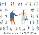 business people flat vector set ... | Shutterstock .eps vector #1770715256