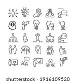 business people vector line... | Shutterstock .eps vector #1916109520