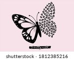 butterflies and leopard... | Shutterstock .eps vector #1812385216