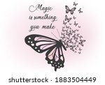 magic is something you make... | Shutterstock .eps vector #1883504449