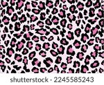 Pink Leopard Design Hand Drawn...