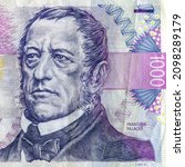 Frantisek Palacky portrait from Czech crowns one thousand banknote