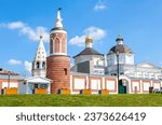 Small photo of Nativity Bobrenev convent in Staroe Bobrenevo, Kolomna district, Moscow region. Bobrenev monastery founded in XIV century by the blessing of Sergei of Radonezh, Russia