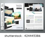 flyers template vector.... | Shutterstock .eps vector #424445386