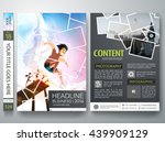 brochure design template vector.... | Shutterstock .eps vector #439909129