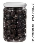 Black Olives In A Jar. Isolated ...