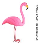 Plastic Flamingo  Isolated On...