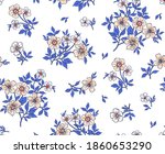 vintage floral background.... | Shutterstock .eps vector #1860653290
