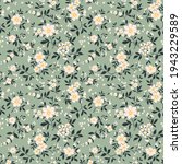 trendy seamless vector floral... | Shutterstock .eps vector #1943229589