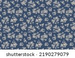 vintage floral pattern in small ...