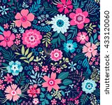 cute pattern in small flower.... | Shutterstock .eps vector #433120060
