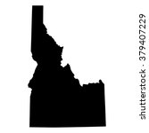 Vector map Idaho. Isolated vector Illustration. Black on White background. EPS Illustration.