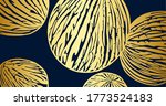 gold luxury line art background ... | Shutterstock .eps vector #1773524183