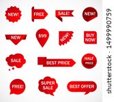 vector stickers  price tag ... | Shutterstock .eps vector #1499990759