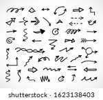 vector set of hand drawn arrows | Shutterstock .eps vector #1623138403