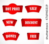 vector stickers  price tag ... | Shutterstock .eps vector #476940319