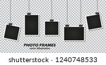 set of photo frames with... | Shutterstock .eps vector #1240748533