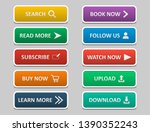 big set of buttons for design.... | Shutterstock .eps vector #1390352243