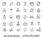 set of linear ecology icons.... | Shutterstock .eps vector #1531351469