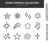 stars twinkle collection linear ... | Shutterstock .eps vector #1660510993