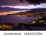 Panoramic Night View Of Sanremo ...