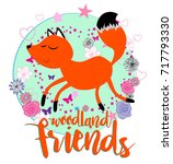 Woodland Friends With Cute  Fox ...