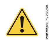 hazard warning attention sign.... | Shutterstock .eps vector #401410906