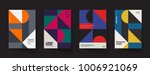 retro geometric covers design.... | Shutterstock .eps vector #1006921069