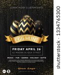 easter egg hunt party flyer... | Shutterstock .eps vector #1334765300