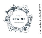 "sewing" Vintage Background...