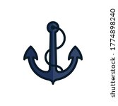 anchor filled outline icons.... | Shutterstock .eps vector #1774898240