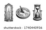 different types of antique... | Shutterstock .eps vector #1740440936