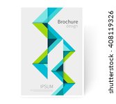 brochure  leaflet  flyer  cover ... | Shutterstock .eps vector #408119326