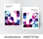 white brochure cover template   ... | Shutterstock .eps vector #430275766