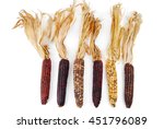 Cob Corn Indian Isolated On...