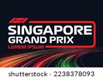 Singapore Gp Flag Race Car...