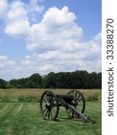 Small photo of Cannon on site of Civil War battlefield of Chancellorsville