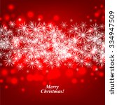 christmas glowing lights. merry ... | Shutterstock .eps vector #334947509
