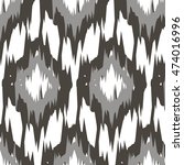 ikat ogee background pattern | Shutterstock .eps vector #474016996