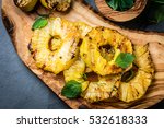 Grilled Pineapple Slices With...
