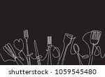 cooking horizontal pattern.... | Shutterstock .eps vector #1059545480