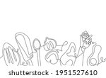 vector one line drawing... | Shutterstock .eps vector #1951527610
